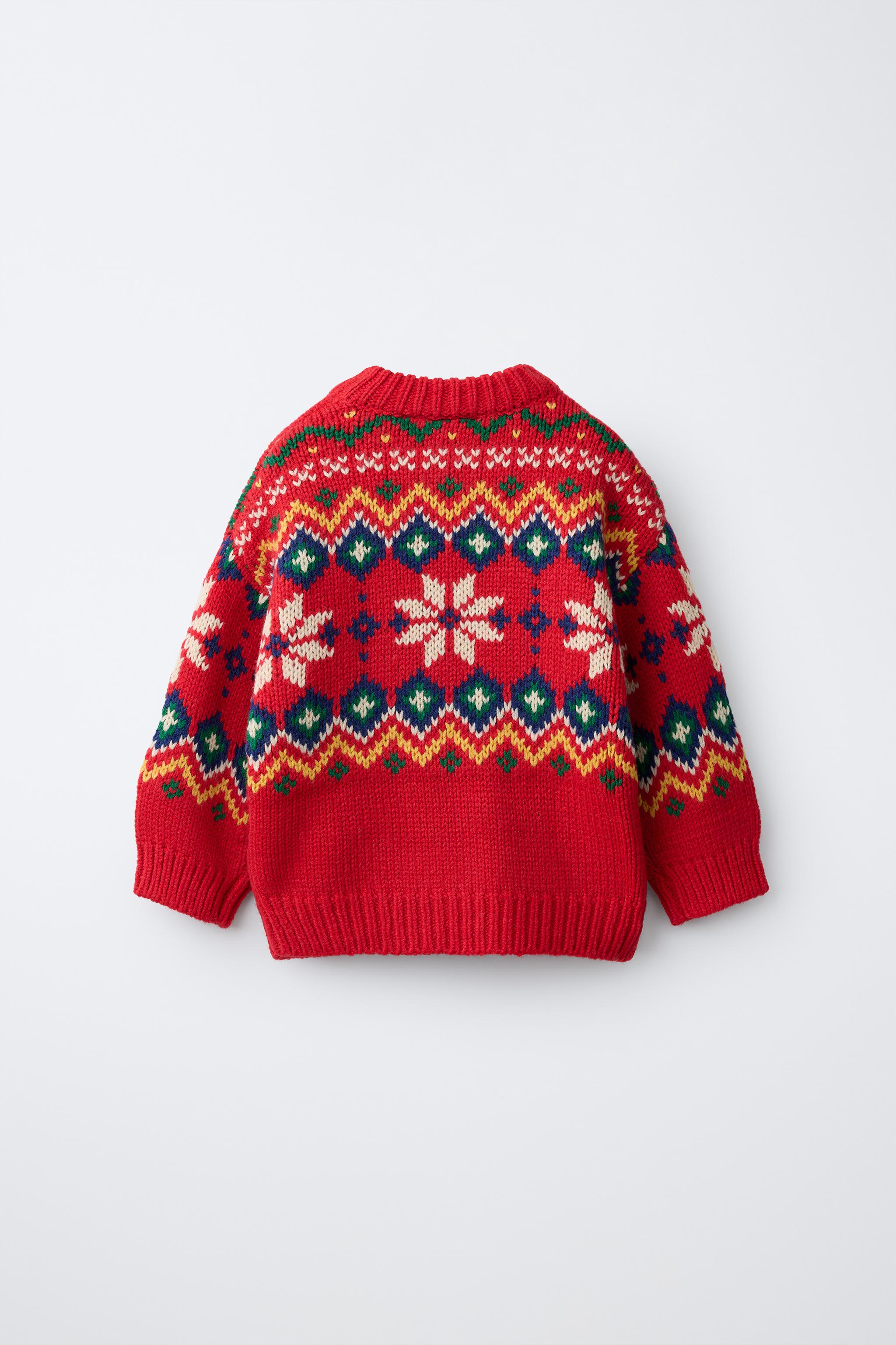 PULL EN MAILLE JACQUARD AVEC LAINE