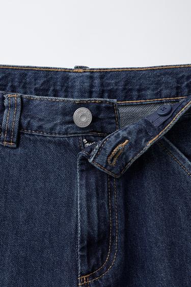 SKATER STRAIGHT LEG JEANS - Blue by Zara - Image 2