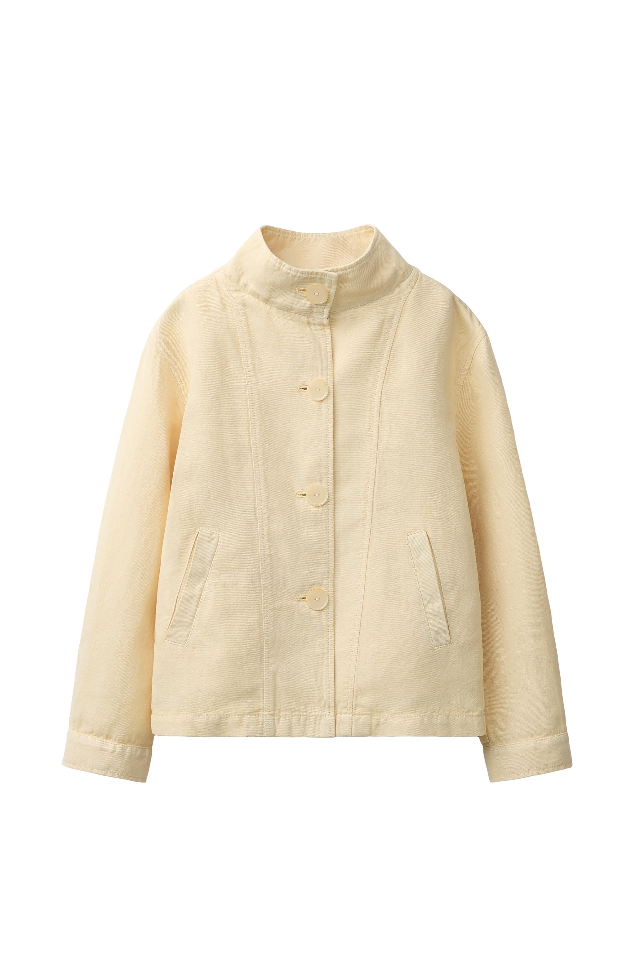 COTTON AND LINEN JACKET - Light yellow | ZARA Spain