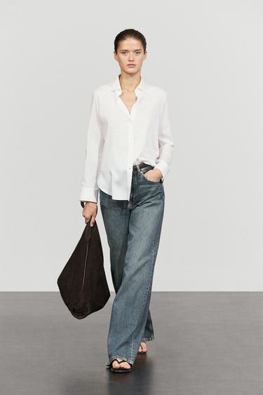 Zara Fluid lyocell shirt - White