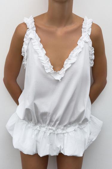 TOPPI RÖYHELÖILLÄ - White Zaralta