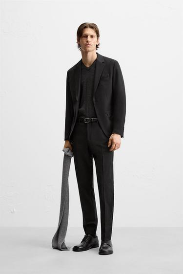 BLAZER TRAJE ESTRUCTURA - Negro de Zara - Imagen 0