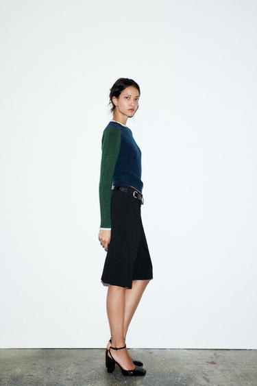 PULL EN MAILLE COLOR BLOCK - unique de Zara - Image 2