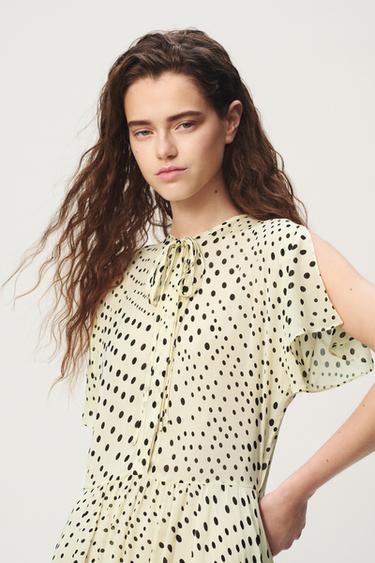 ROBE À POIS - THE ITEM ZARA WOMAN - Vanille de Zara - Image 2