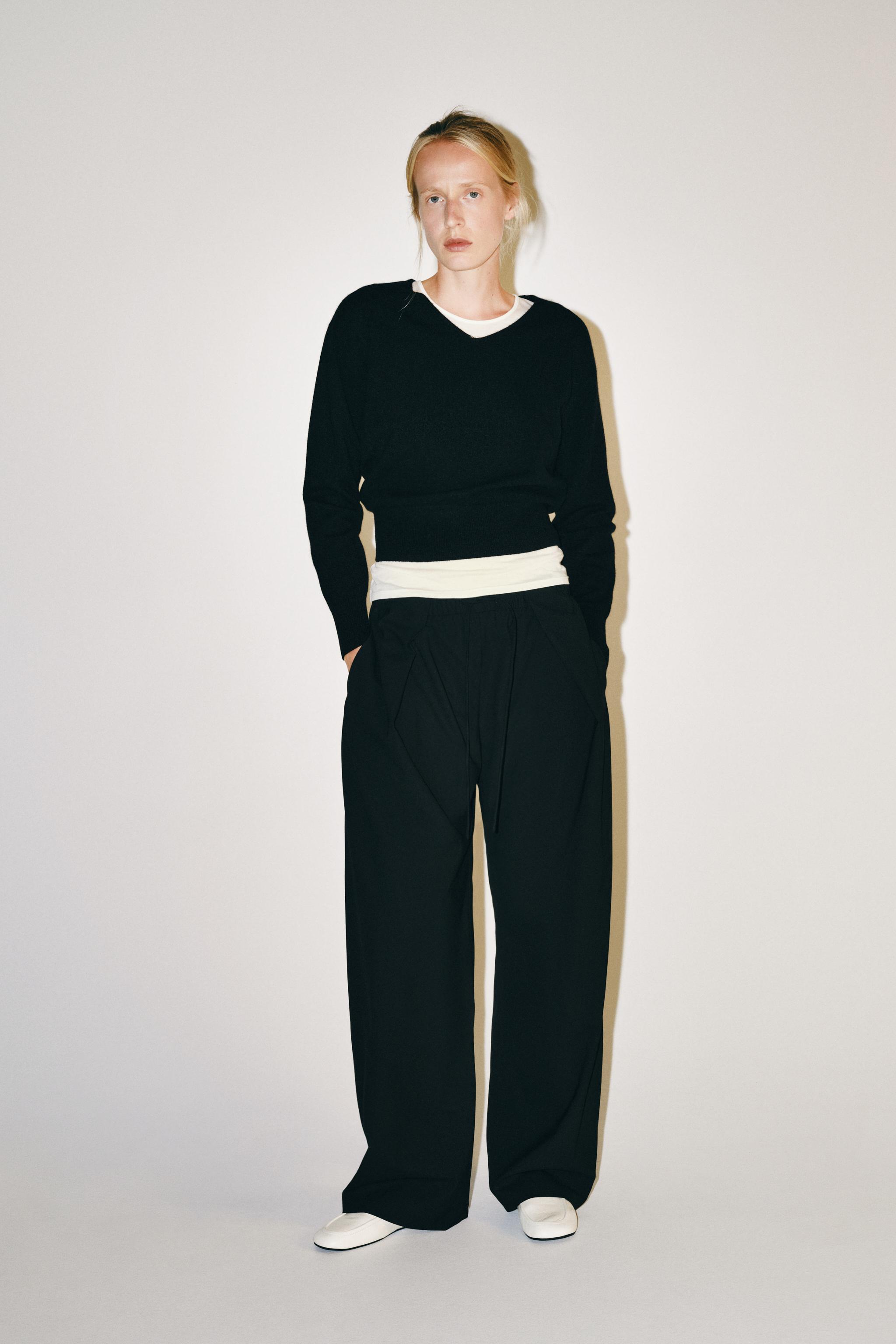 ZW COLLECTION PLEATED TROUSERS