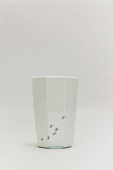 THE SKY OCTAGONAL SMALL VASE — White 2