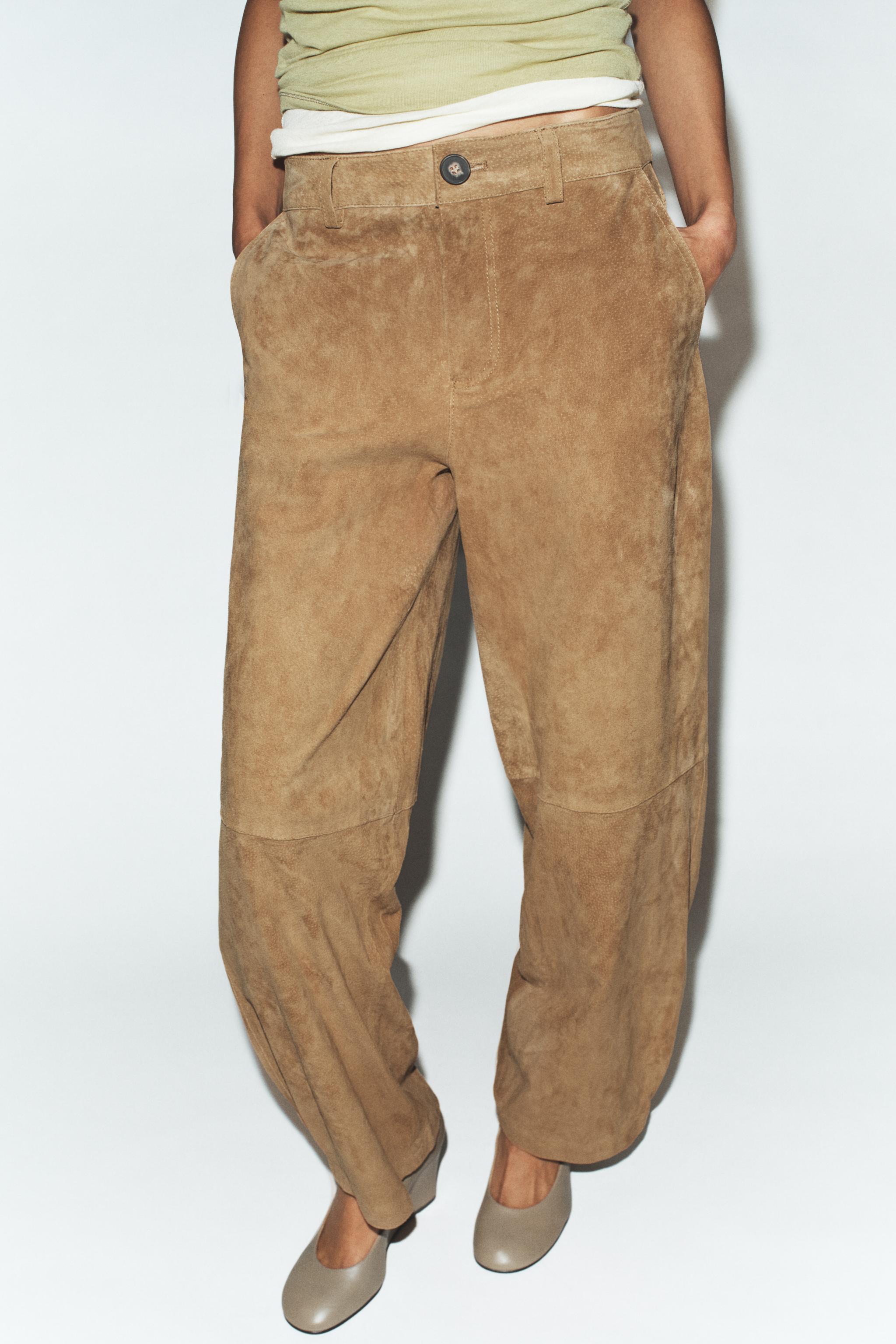 100% SUEDE LEATHER PANTS