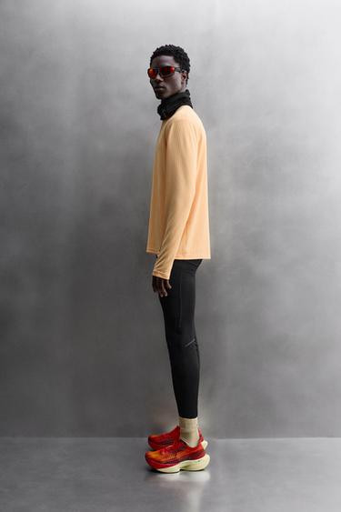 LONG SLEEVE RUNNING T-SHIRT - Orange by Zara - Image 3