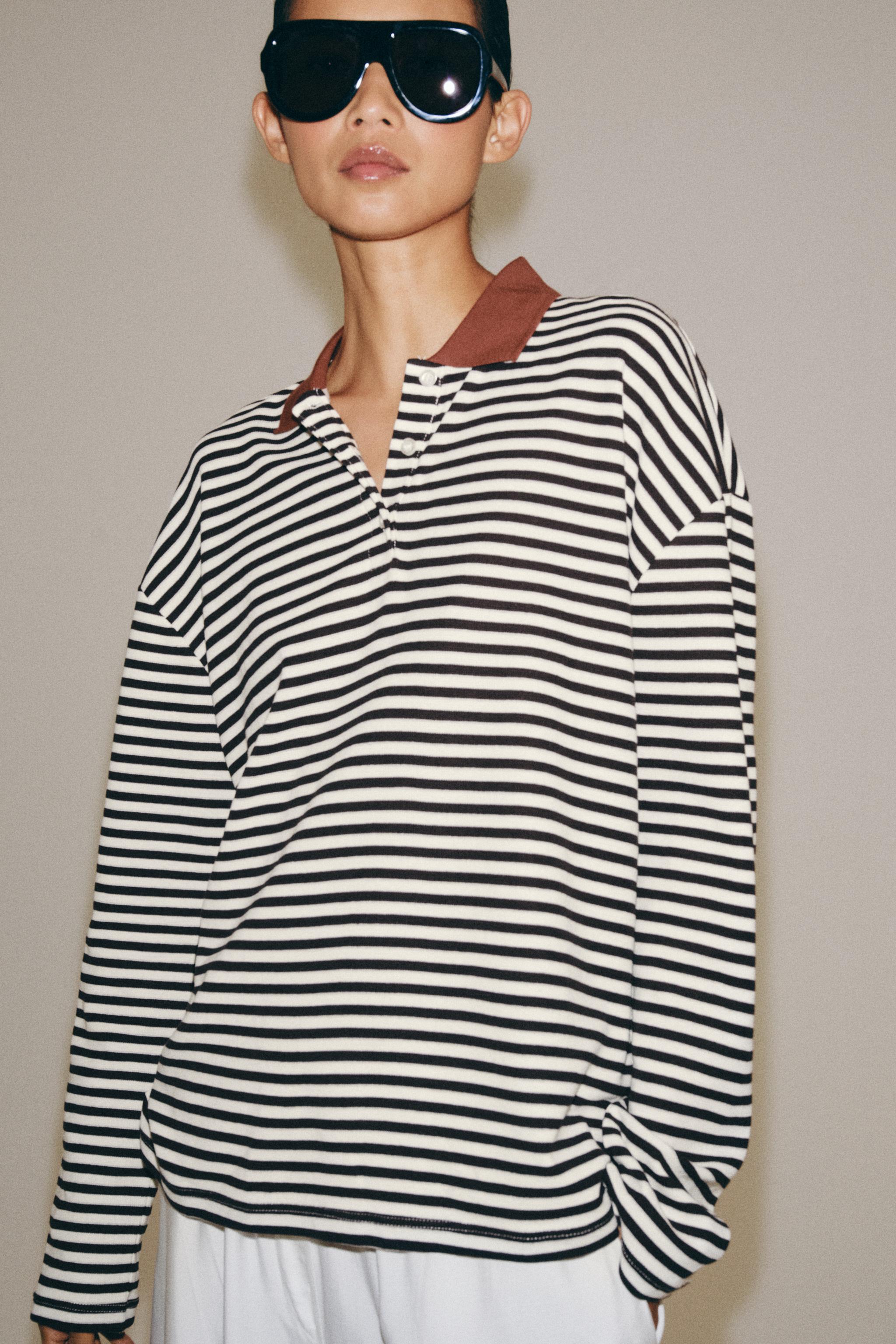 STRIPED POLO SHIRT — striped