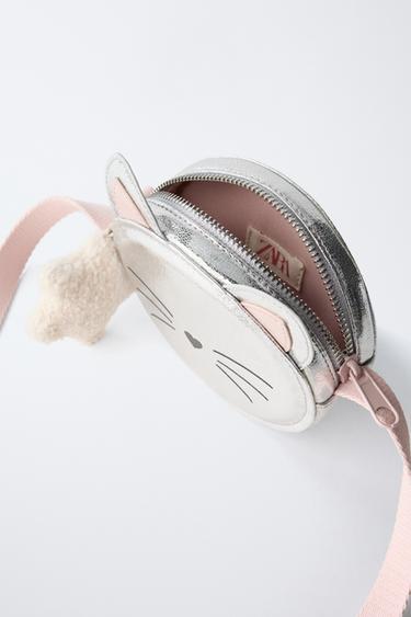 KITTEN CROSSBODY BAG - Silver by Zara - Image 4