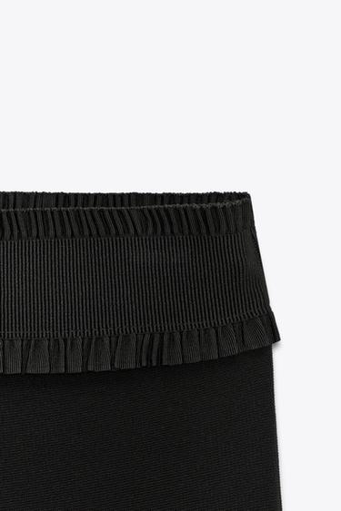 CONTOURING STRETCH FLARE TROUSERS - Black by Zara - Image 5