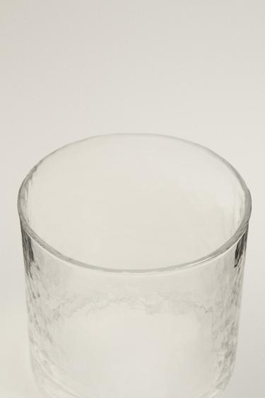 HAMMERED GLASS TUMBLER - Transparent by Zara - Image 1
