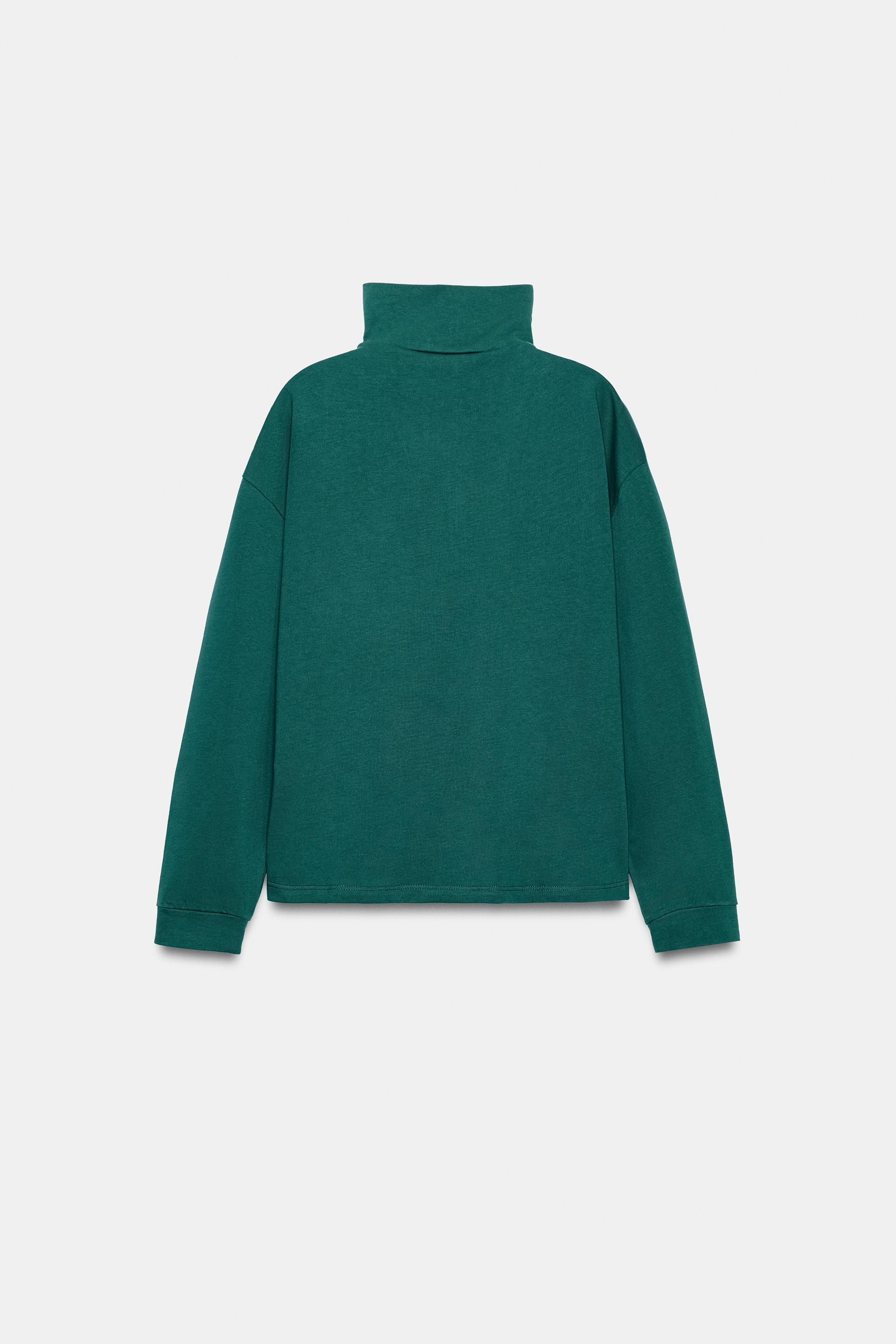 EMBROIDERED ZIP-UP T-SHIRT