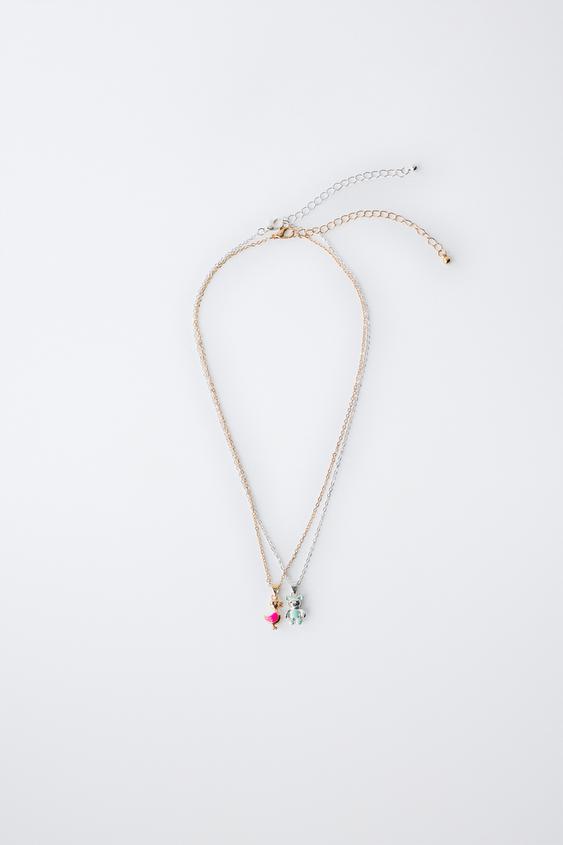 PACK DOS COLLARES ANIMALITOS - Oro / Plata de Zara - Imagen 0