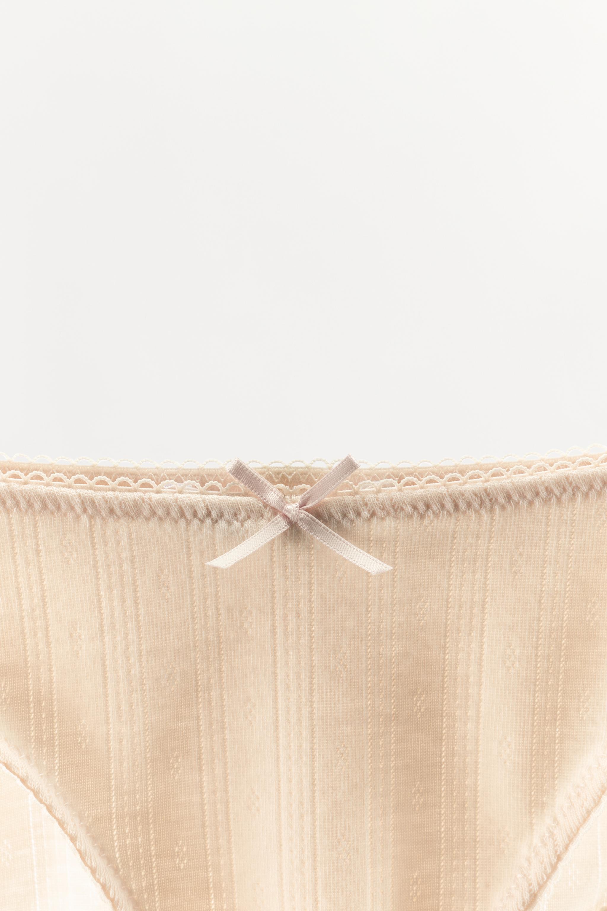 Zara BASIC POINTELLE BOTTOMS — фото 8