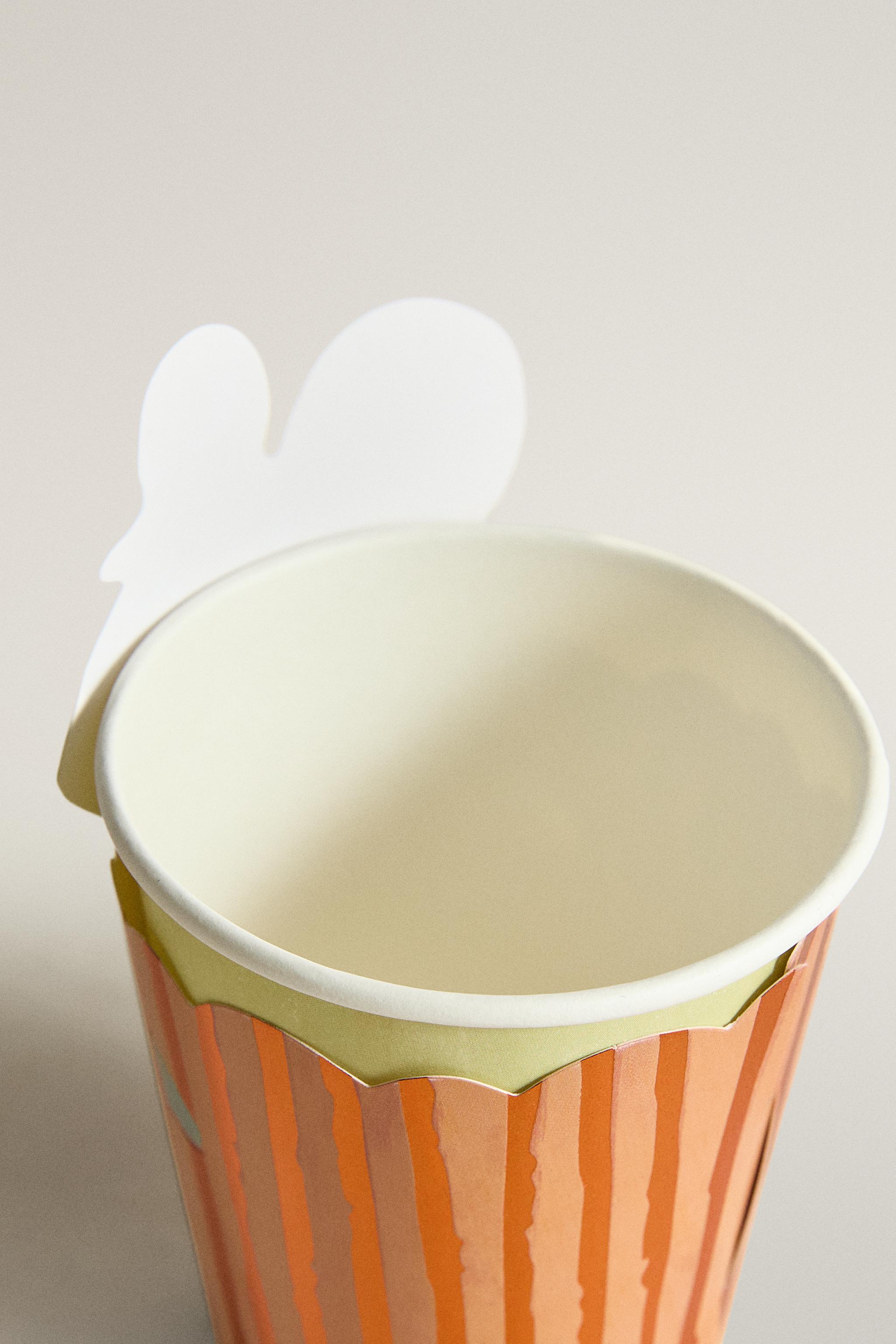 Kids' HALLOWEEN PUMPKIN PAPER TUMBLER AND SLEEVE set (SET OF 12)
