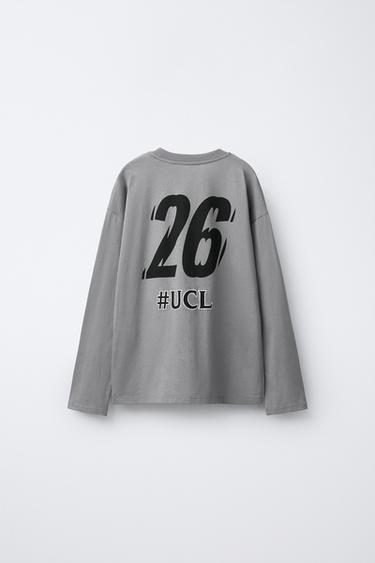 UEFA CHAMPIONS LEAGUE ® PRINTED T-SHIRT - Grey by Zara - Image 1