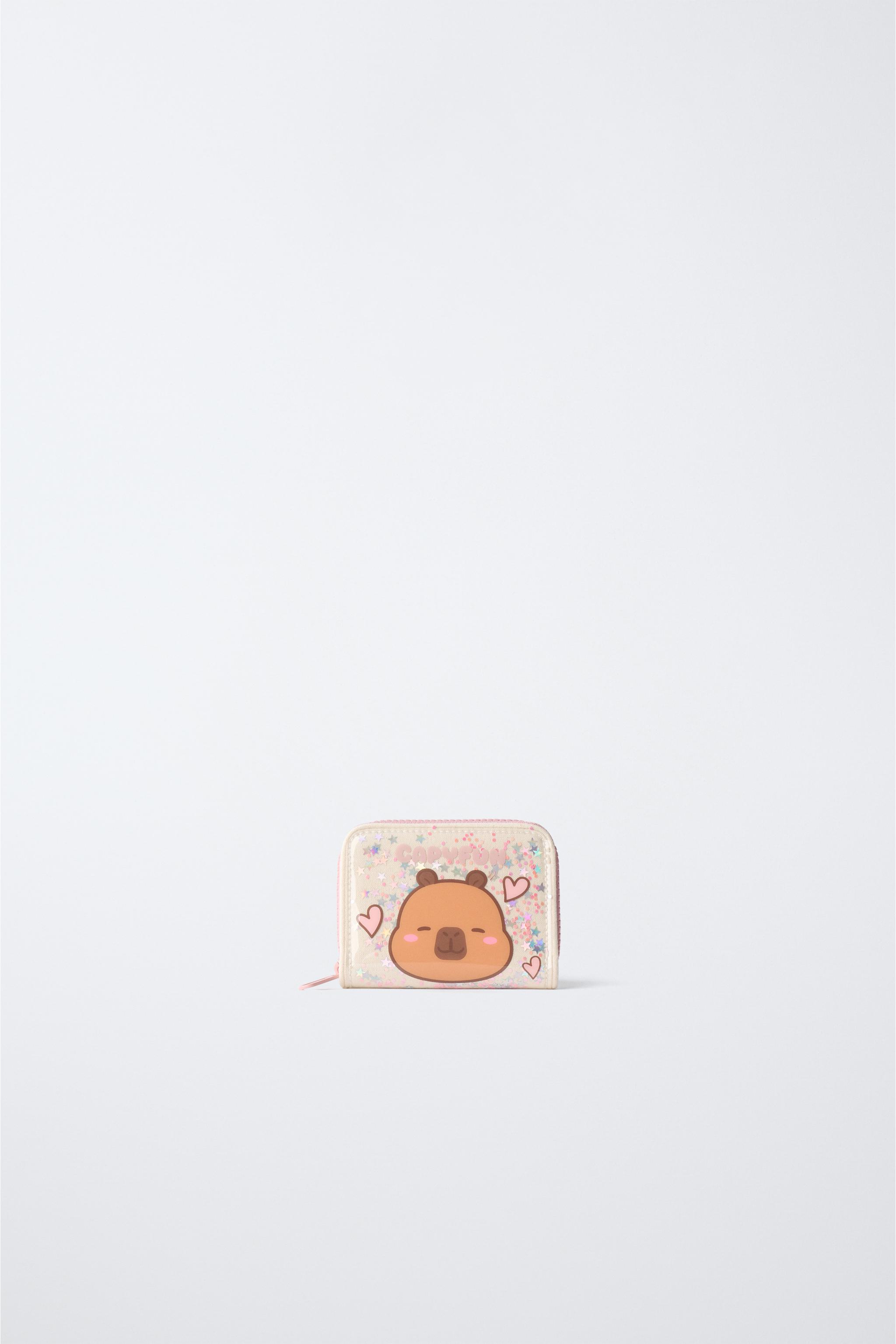 CAPYBARA CAPYFUN © VINYL WALLET - Pink | ZARA United States