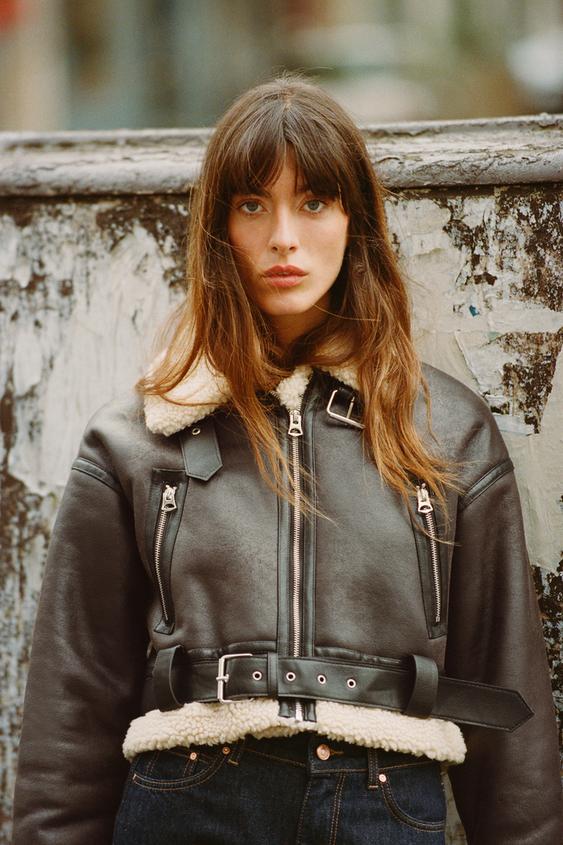 SHORT DOUBLE-FACED JACKET - Dark brown | ZARA United Kingdom