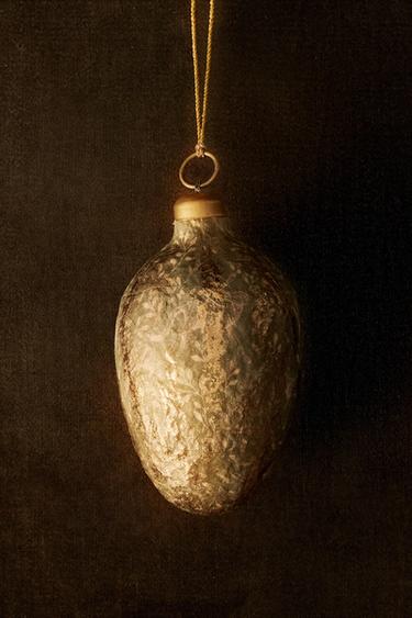 OVAL PAPER CHRISTMAS TREE DECORATION — Green 1