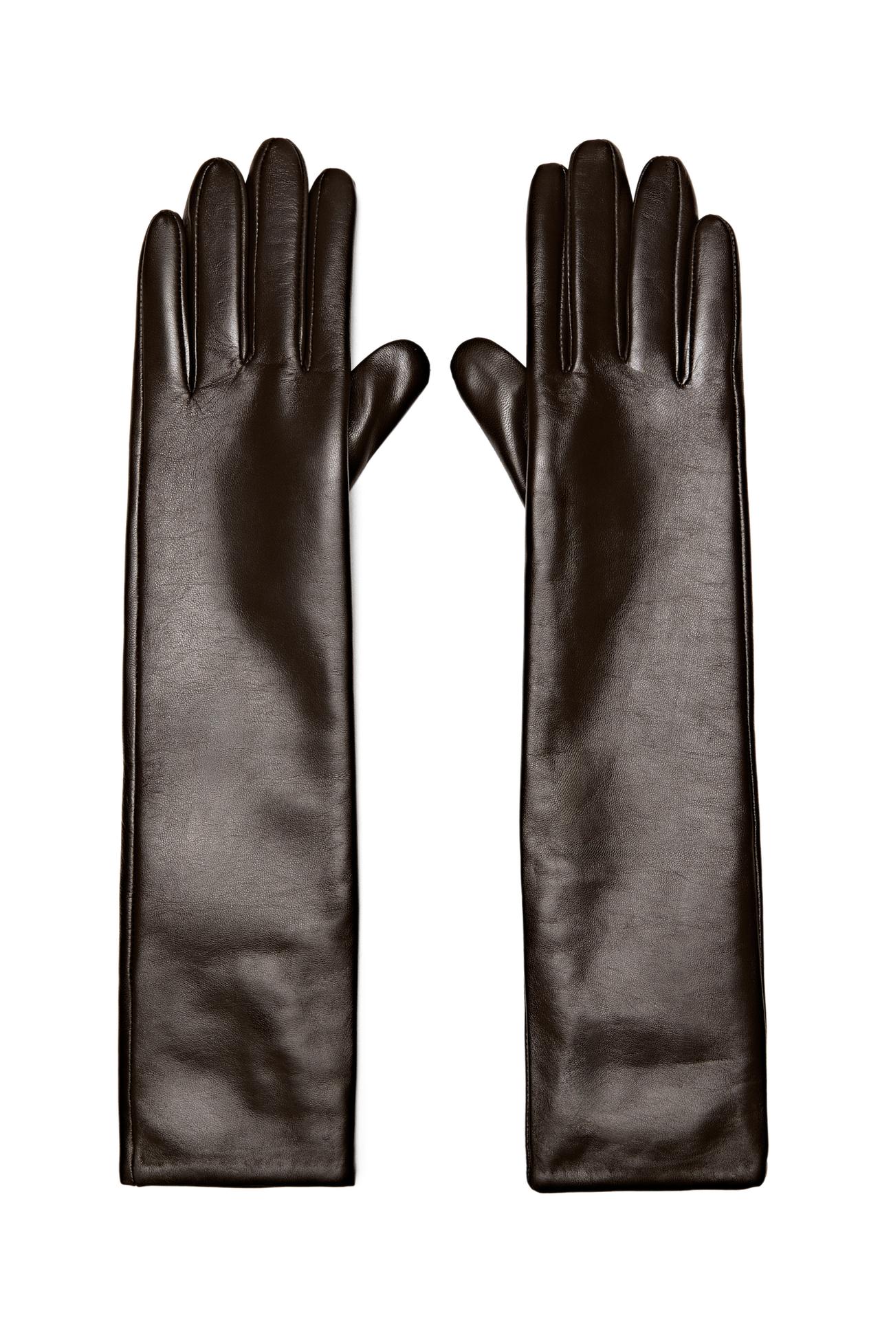 Long nappa leather gloves - LIMITED EDITION — Brown