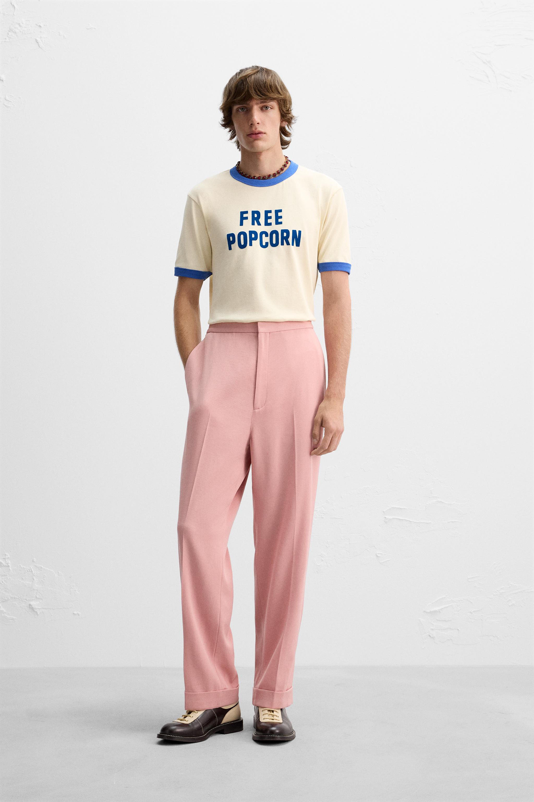 Pink pants zara online