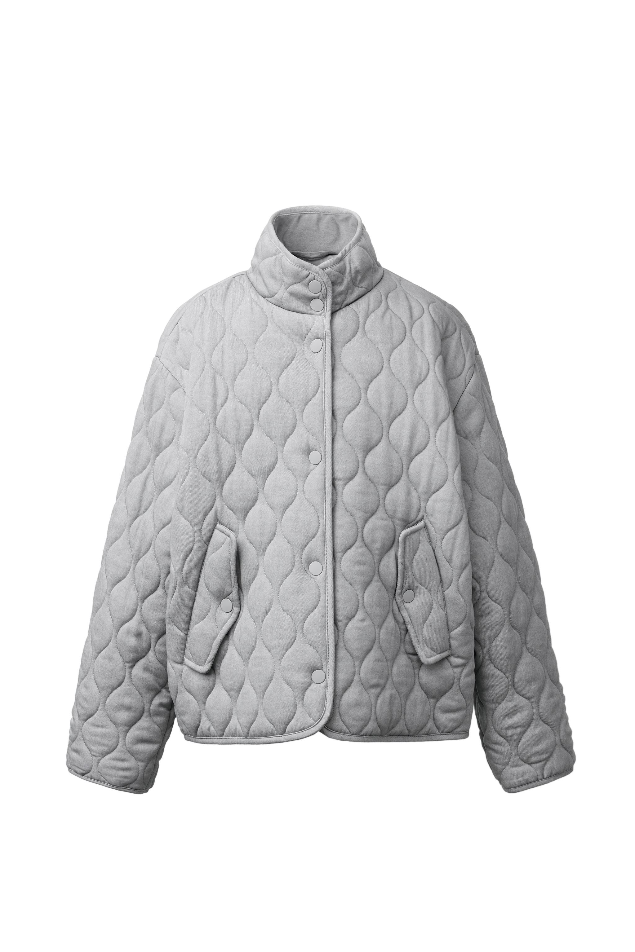 PUFFER JACKET - Pearl grey | ZARA South Africa