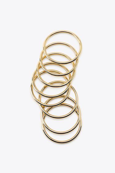 PACK OF METAL BRACELETS - Golden by Zara - Image 3