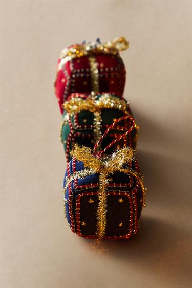 GIFT CHRISTMAS TREE DECORATION (PACK OF 3) — Multicolored 1