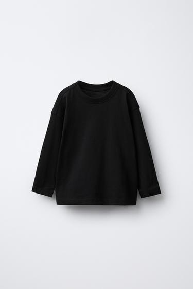 PLAIN MEDIUM WEIGHT T-SHIRT - Black by Zara