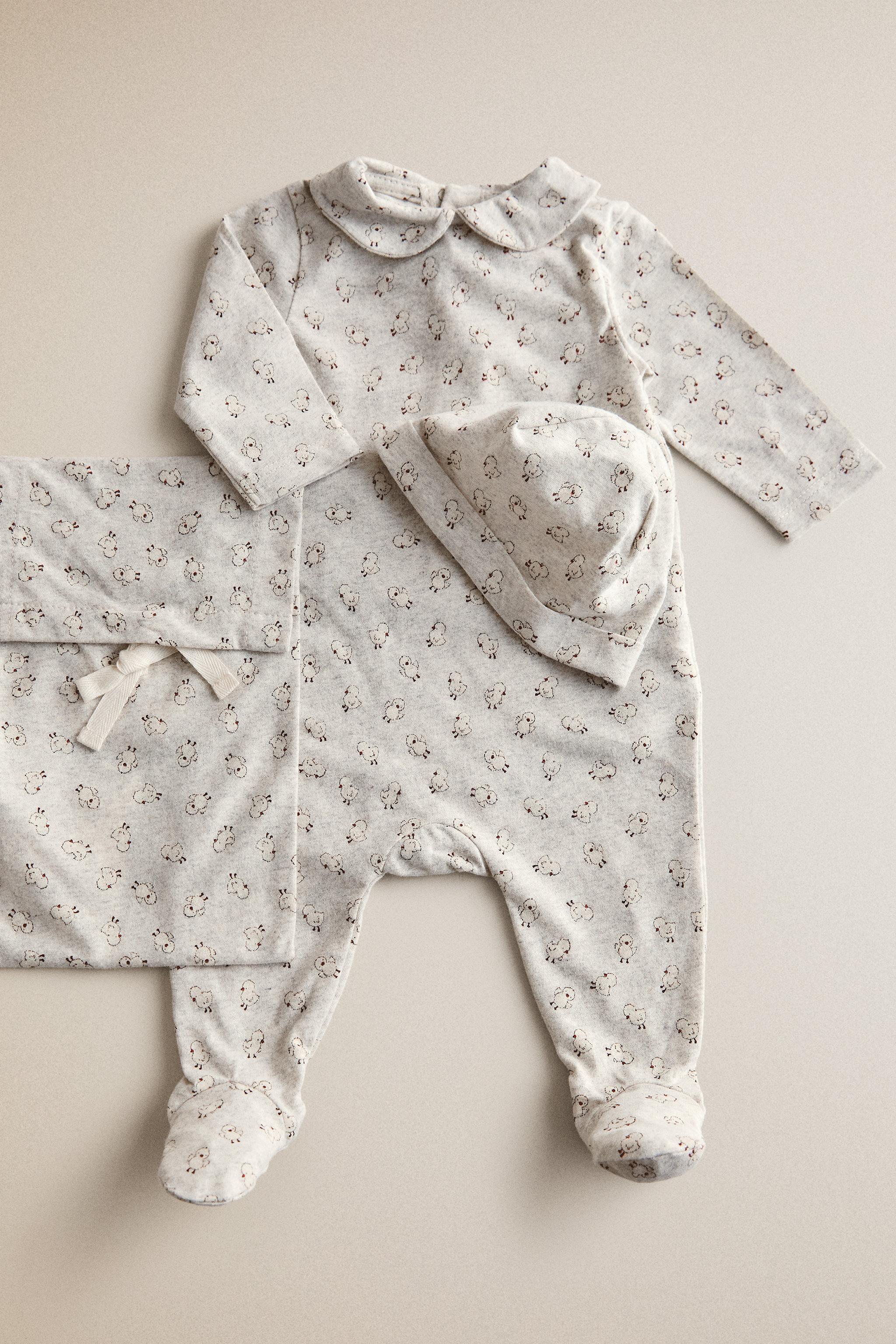 CHICK FIRST-SIZE SET — Grey marl