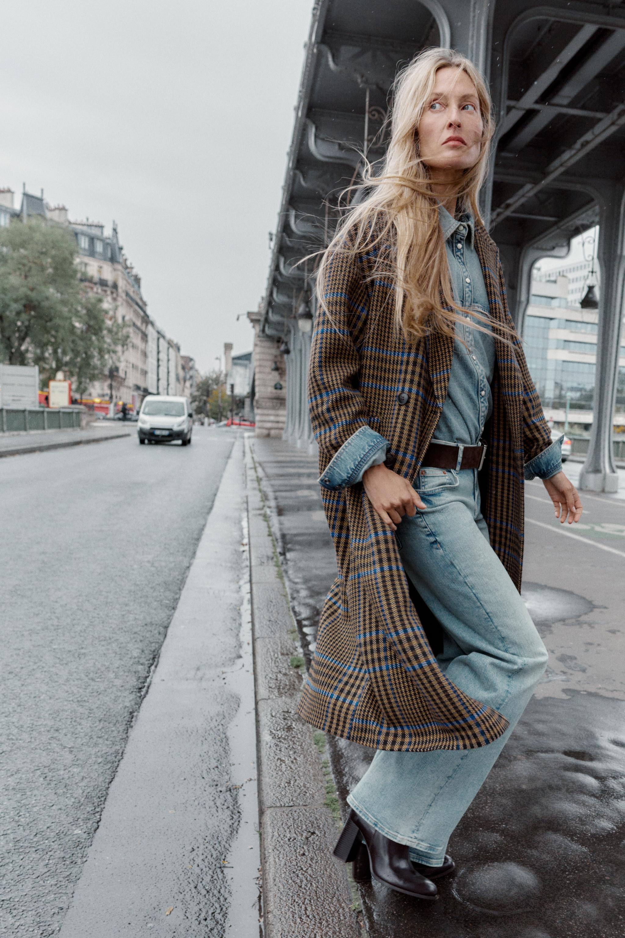 OVERSIZED PLAID COAT