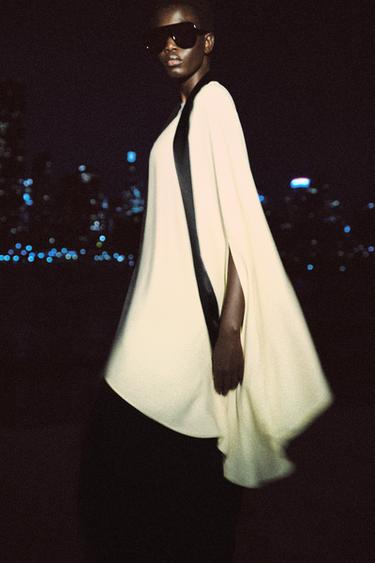ZW COLLECTION ASYMMETRIC SCARF BLOUSE - Yellow by Zara - Image 2