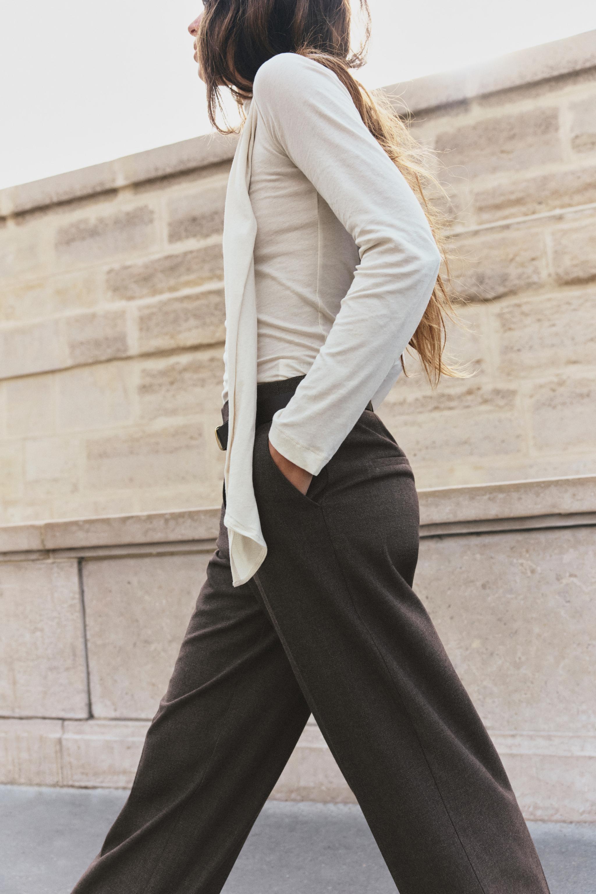 Scarf-Neck Top by Zara