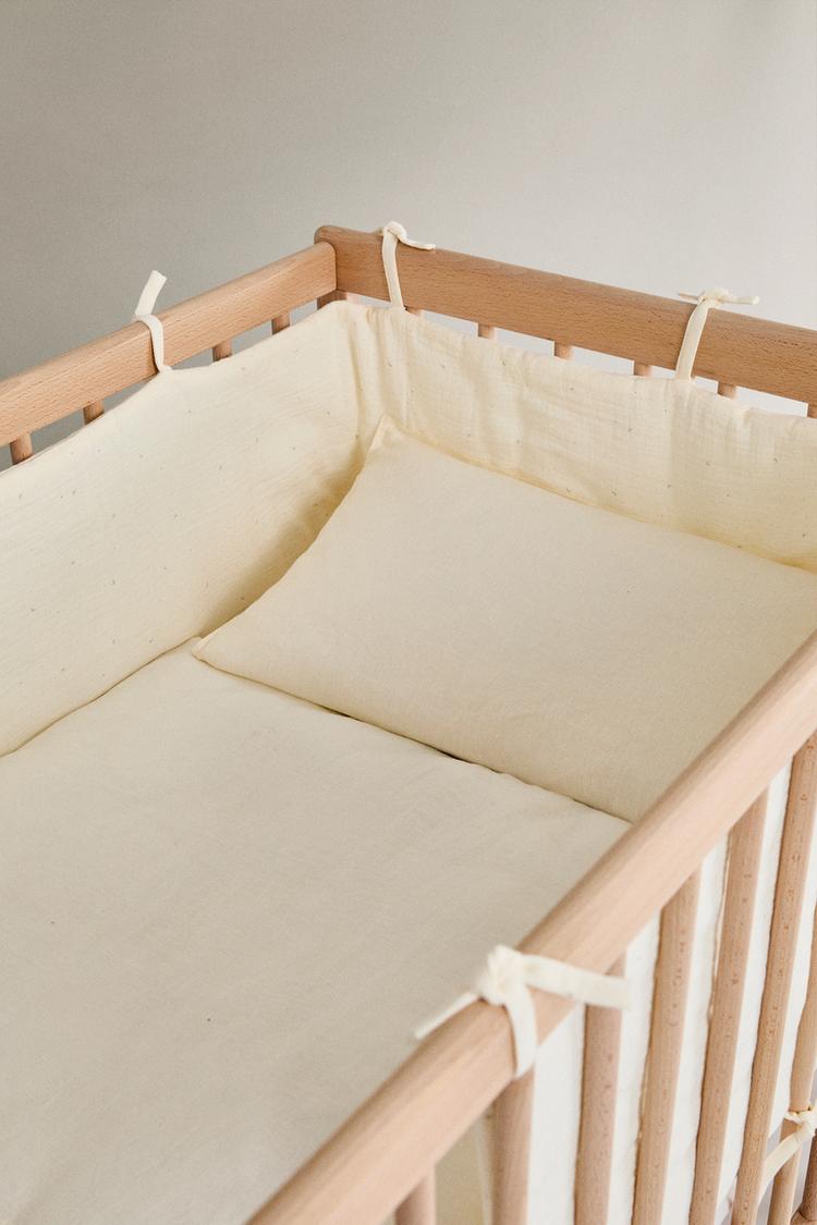 Cot Protector Cot Bumper All Way Round EvCushy Bolster Pillow Cot