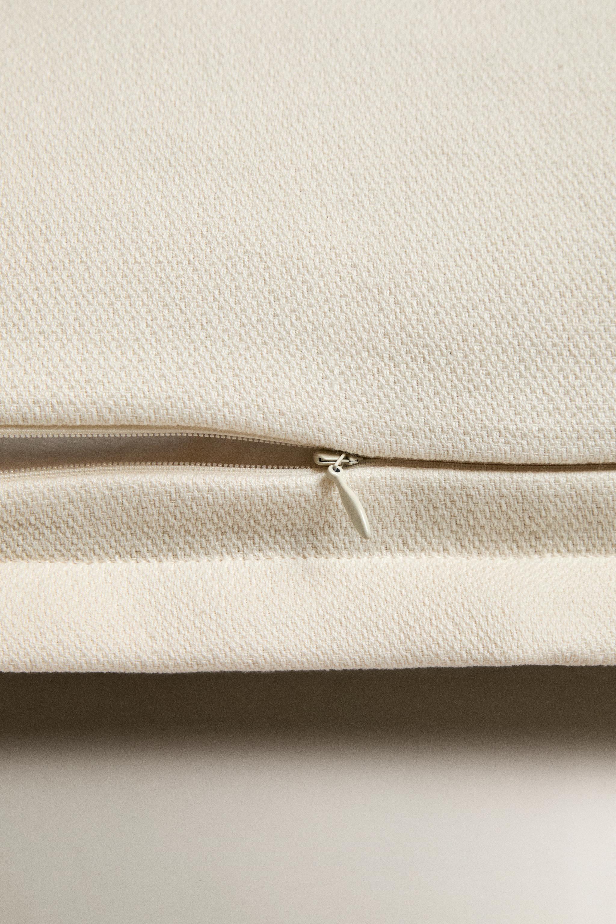 COTTON PERCALE THROW PILLOW COVER
