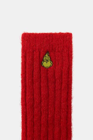 CHAUSSETTES MONTANTES BRODÉES GRINCH™ - Rouge de Zara - Image 3