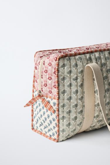 FLORAL CHANGING BAG - Ecru White by Zara - Image 2