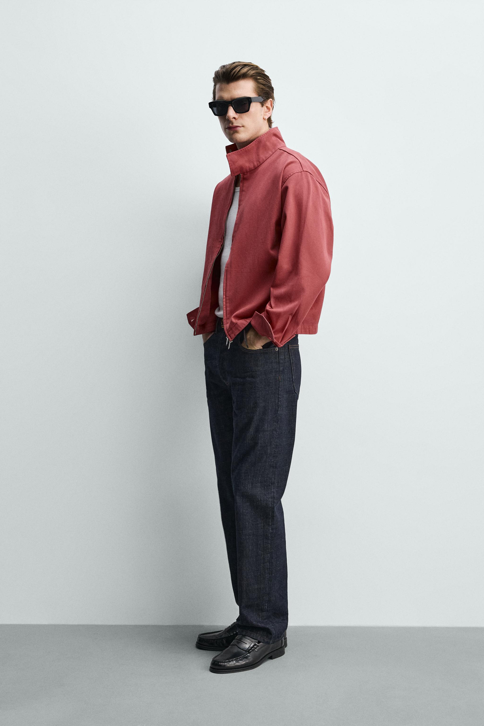 WASHED COTTON REGULAR FIT JACKET