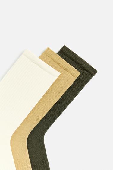 PACK OF 3 RIBBED SOCKS - various by Zara - Image 2