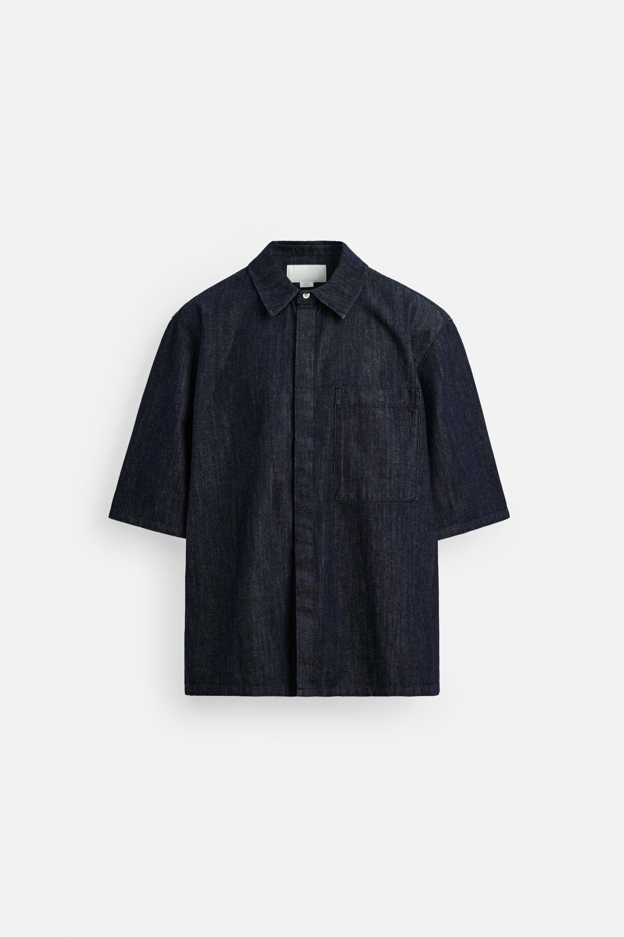  ★Relaxed Fit Denim Shirt RELAXED FIT DENIM SHIRT - Blue | ZARA United States
