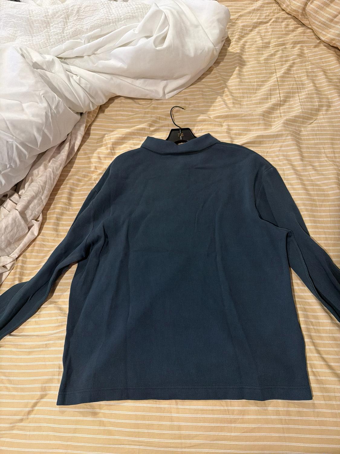 RIB STRUCTURED POLO SHIRT - Image 4
