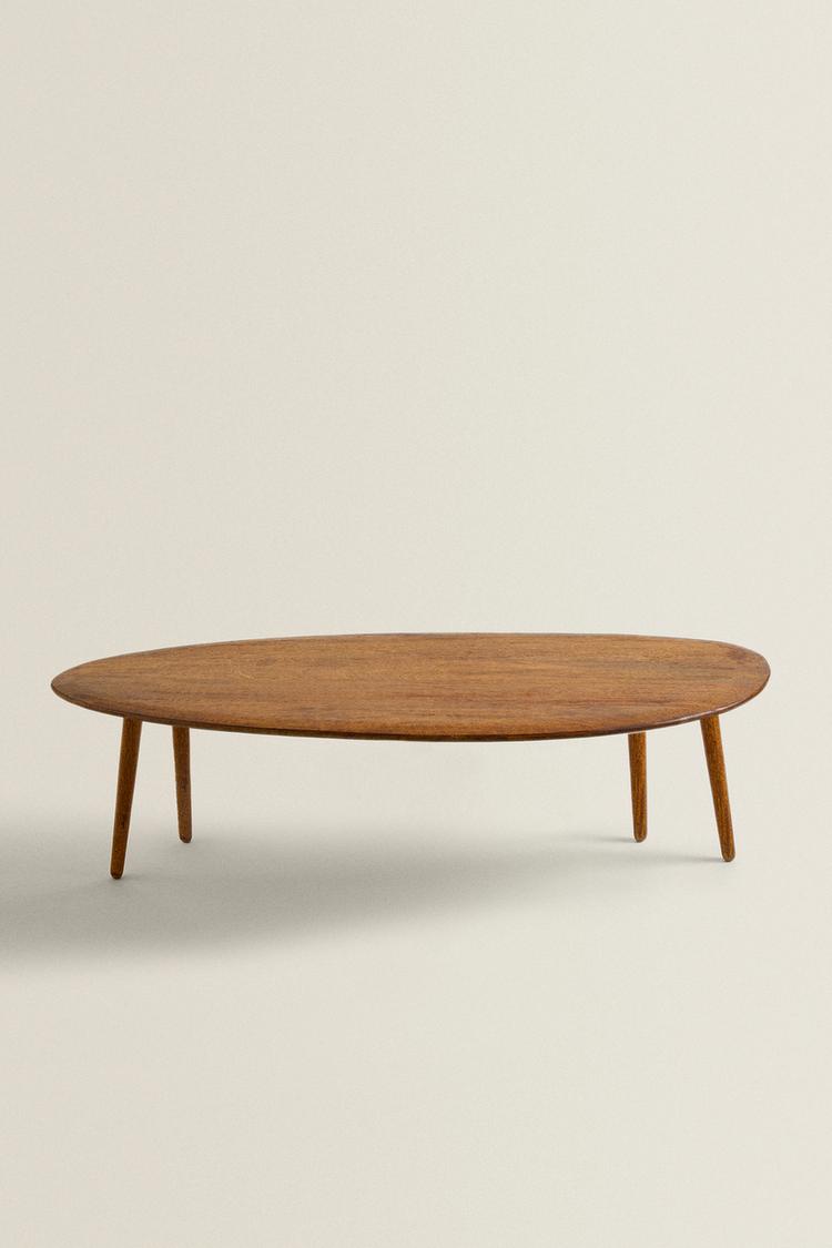 BEVELED WOODEN COFFEE TABLE - Brown | ZARA United States