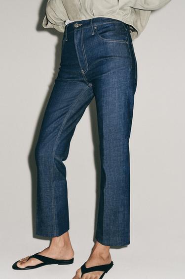 ZW COLLECTION MID-WAIST BOOTCUT JEANS - Mid-blue by Zara