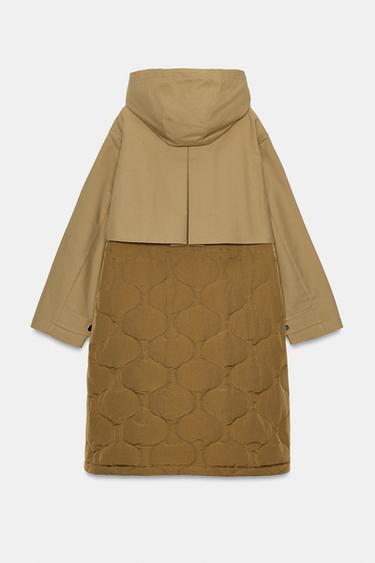 PARKA COMBINÉE ZW COLLECTION - Beige de Zara - Image 9