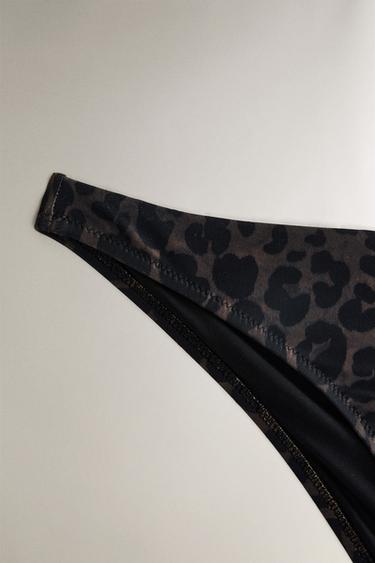 BAS DE BIKINI DE PLAGE IMPRIMÉ ANIMAL - Leopard de Zara - Image 1