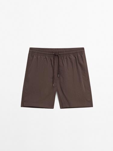 Zara Plain swimsuit - Burgundy