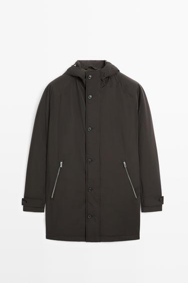 Long technical parka — Brown 1