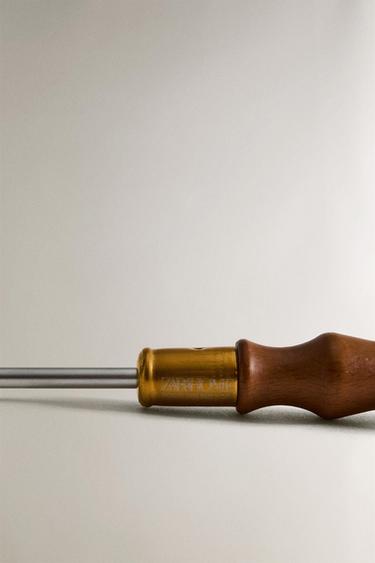 FLAT WOODEN STEEL SCREWDRIVER - Brown by Zara - Image 3