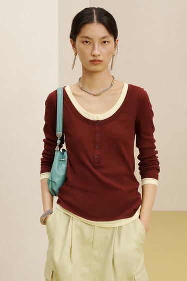 JUPE COTON 16 - Citron vert de Zara - Image 2